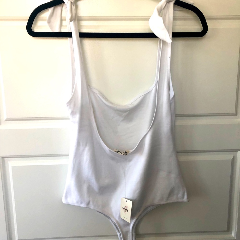 Free People, size S, White bodysuit